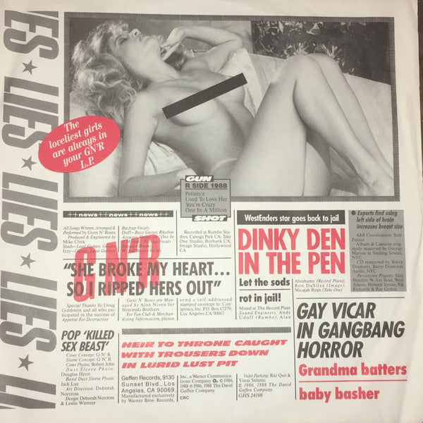 Guns N' Roses : G N' R Lies (LP, Album, Club, CH)