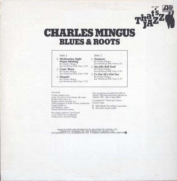 Charles Mingus : Blues & Roots (LP, Album)