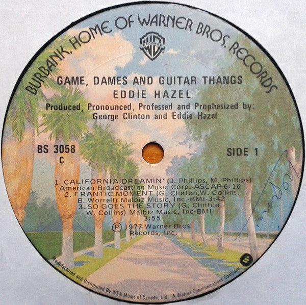 Eddie Hazel : Game, Dames And Guitar Thangs (LP, Album)