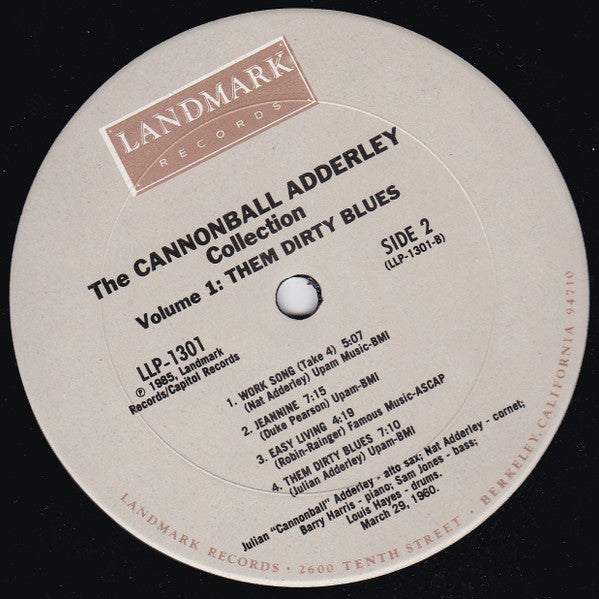 The Cannonball Adderley Quintet : Them Dirty Blues (LP, Album, RE, RM)