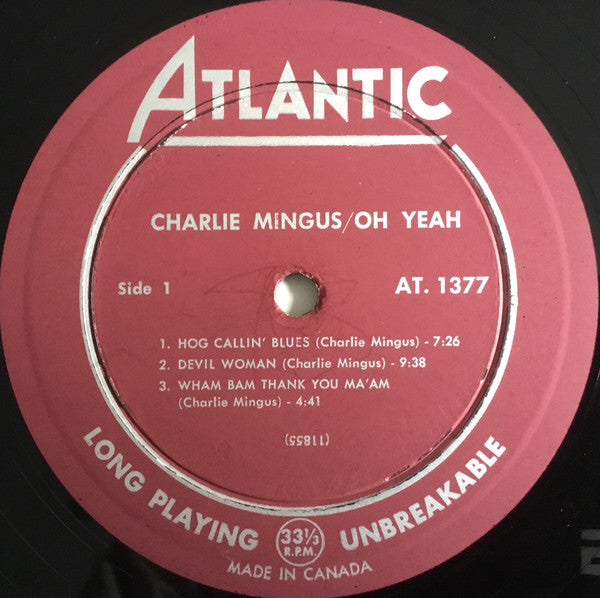 Charles Mingus : Oh Yeah (LP, Album, Mono)