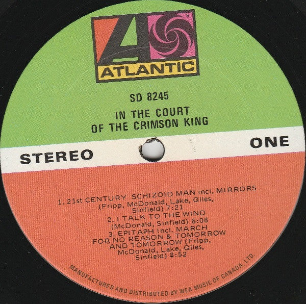 King Crimson : In The Court Of The Crimson King (An Observation By King Crimson) (LP, Album, RP, Gat)