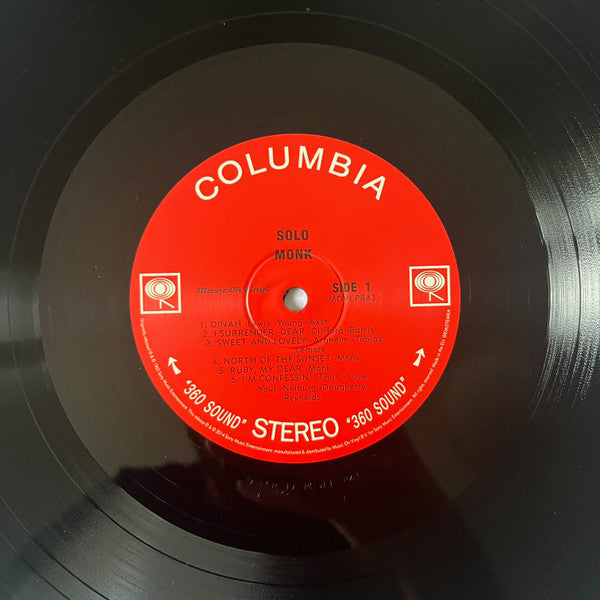 Thelonious Monk : Solo Monk (LP, Album, RE, 180)