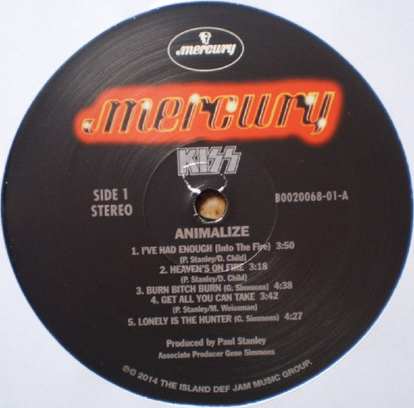 Kiss : Animalize (LP, Album, RE, 180)