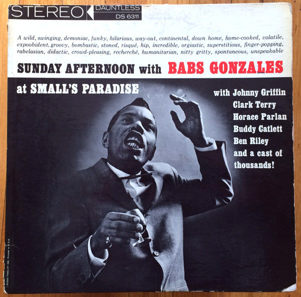 Babs Gonzales : Live At Small's Paradise (LP)