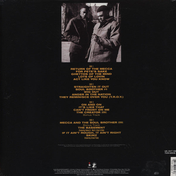 Pete Rock & C.L. Smooth : Mecca And The Soul Brother (2xLP, Album, RP)