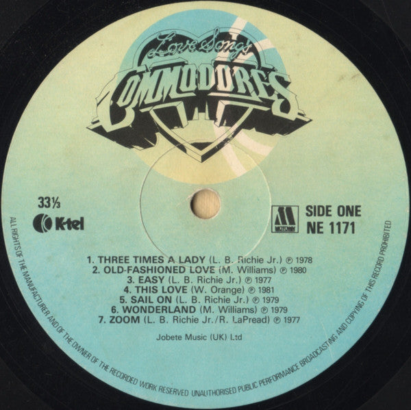 Commodores : Love Songs (LP, Comp)