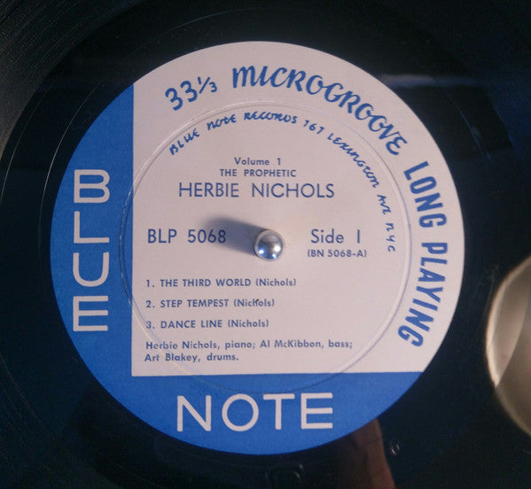 Herbie Nichols : The Prophetic Herbie Nichols Vol. 1 (10", Album, Mono)
