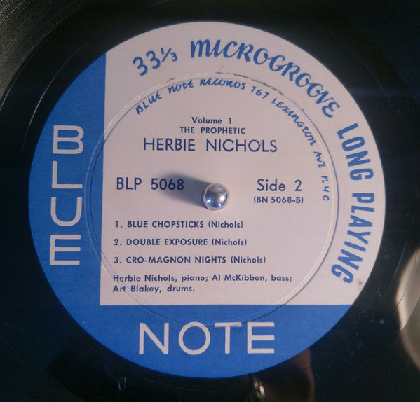 Herbie Nichols : The Prophetic Herbie Nichols Vol. 1 (10", Album, Mono)