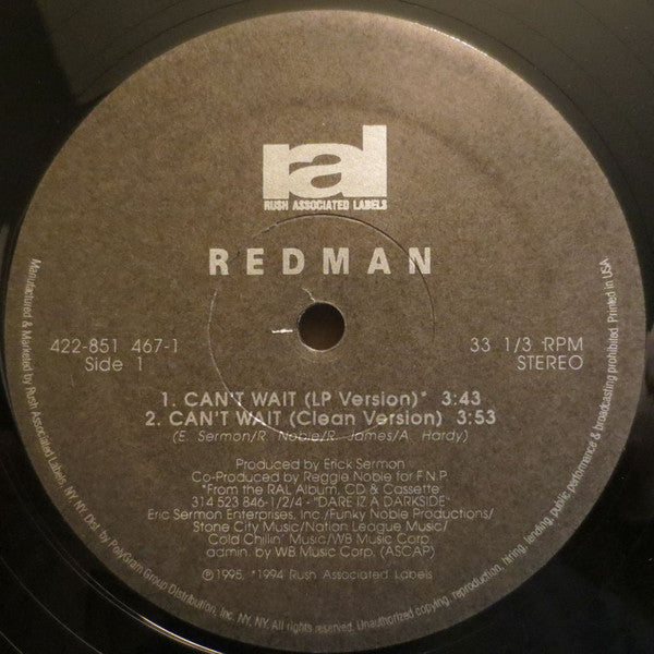 Redman : Can't Wait (12")