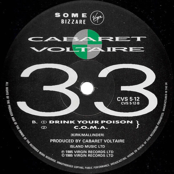 Cabaret Voltaire : I Want You (12", Single)