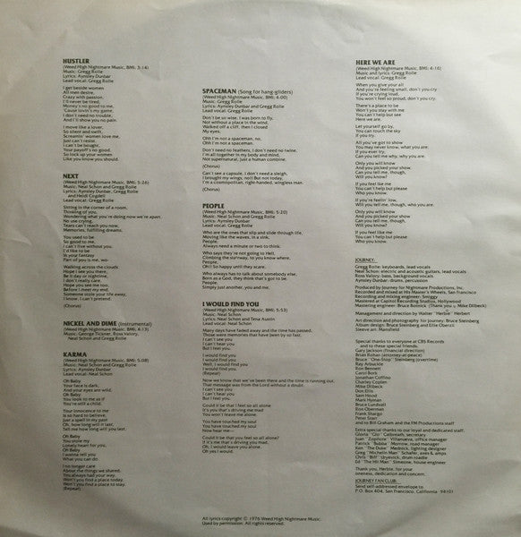 Journey : Next (LP, Album)