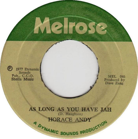 Horace Andy : As Long As You Have Jah (7")