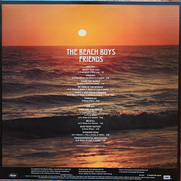 The Beach Boys : Friends (LP, Album, RE)