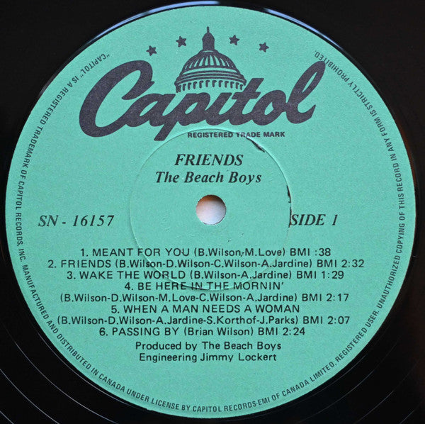 The Beach Boys : Friends (LP, Album, RE)