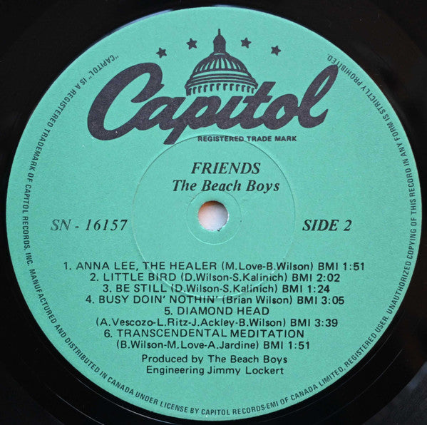 The Beach Boys : Friends (LP, Album, RE)