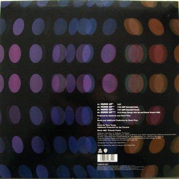 Madonna : Hung Up (12", Single)