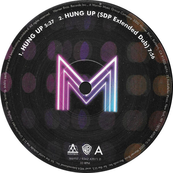 Madonna : Hung Up (12", Single)