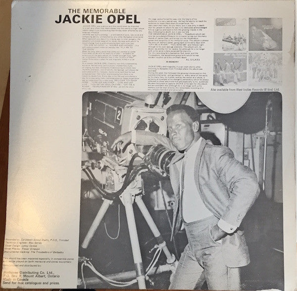 Jackie Opel : The Memorable Jackie Opel (LP, Album)