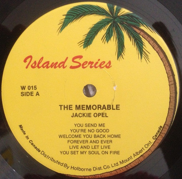 Jackie Opel : The Memorable Jackie Opel (LP, Album)