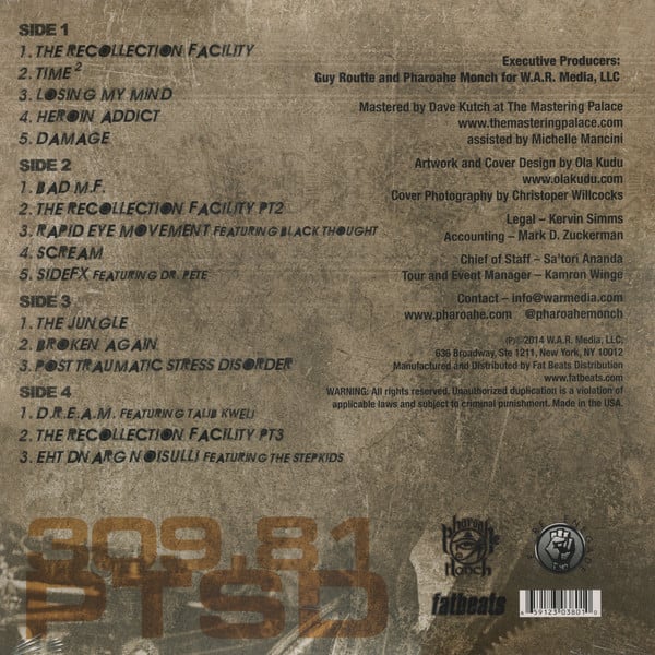 Pharoahe Monch : P.T.S.D. (Post Traumatic Stress Disorder) (2xLP, Album)