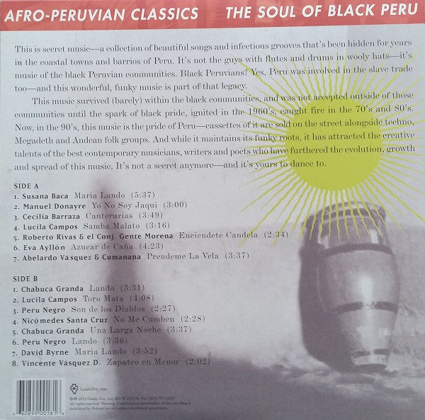 Various : Afro-Peruvian Classics: The Soul Of Black Peru (LP, Comp)