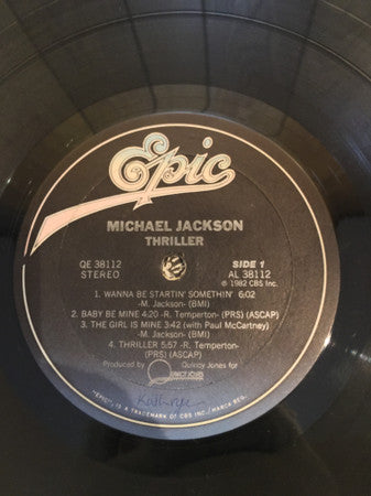 Michael Jackson : Thriller (LP, Album, Gat)