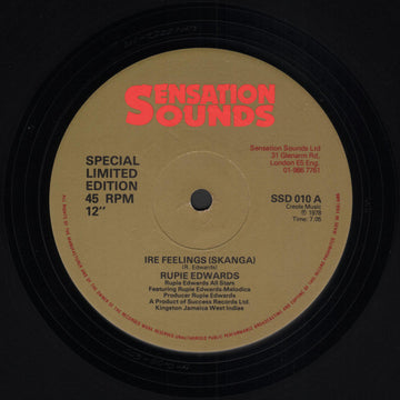 Rupie Edwards, Rupie Edwards All Stars : Ire Feelings (Skanga) / I Sey Go Dey (12", Ltd)