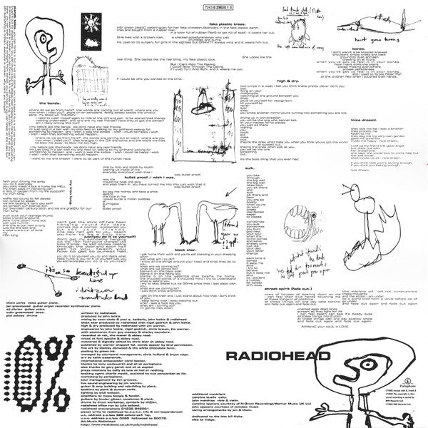 Radiohead : The Bends (LP, Album, RP)