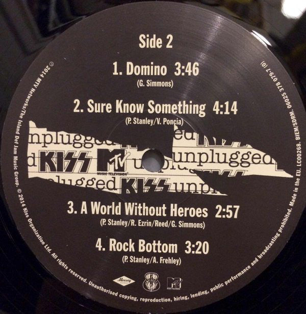 Kiss : MTV Unplugged (2xLP, Album, RE, 180)
