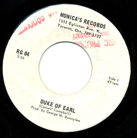 Cornell Campbell : Duke Of Earl (7")