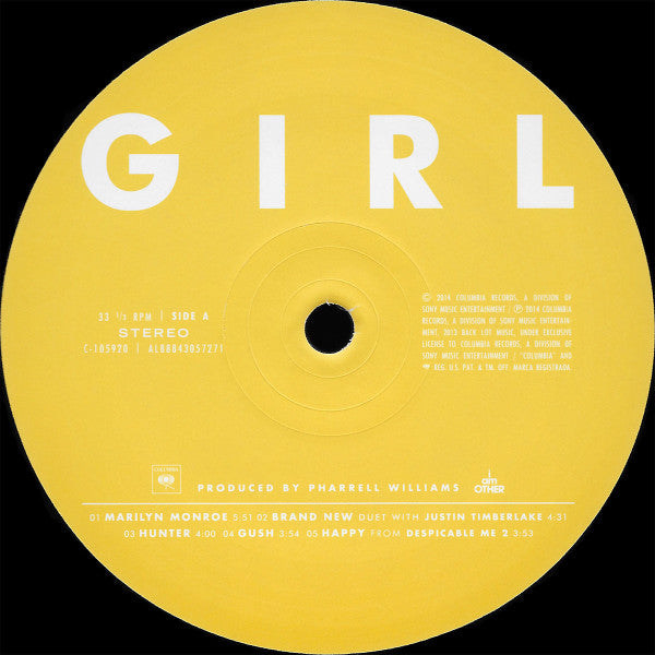 Pharrell Williams : G I R L (LP, Album)