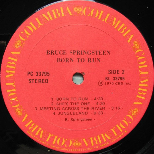 Bruce Springsteen : Born To Run (LP, Album, RE, Don)