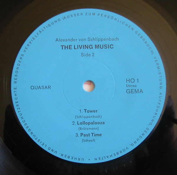 Alexander von Schlippenbach : The Living Music (LP, Album)