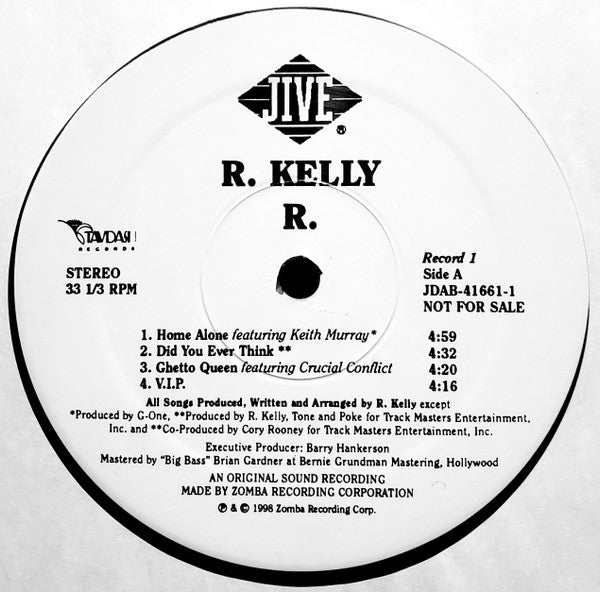 R. Kelly : R. (3xLP, Album, Promo)
