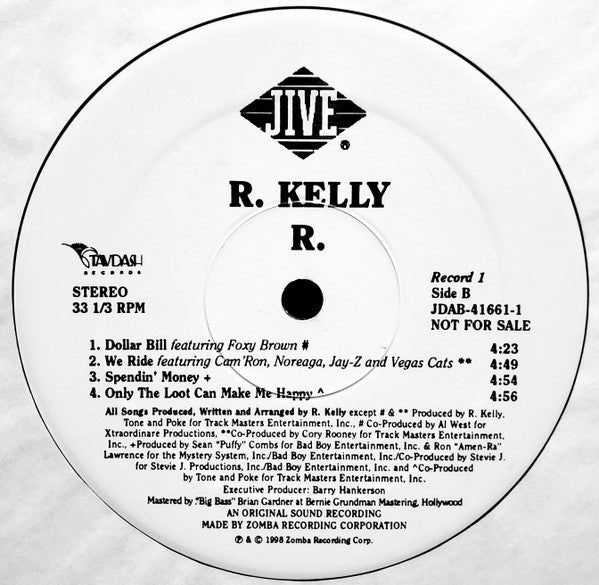 R. Kelly : R. (3xLP, Album, Promo)