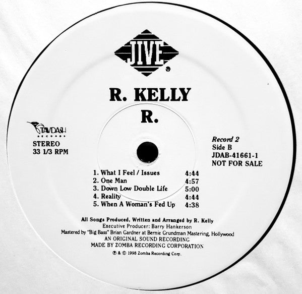 R. Kelly : R. (3xLP, Album, Promo)