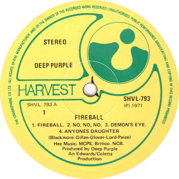 Deep Purple : Fireball (LP, Album)