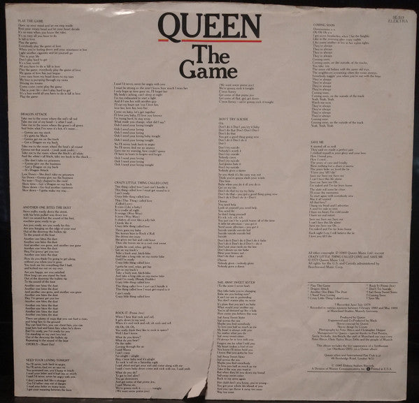 Queen : The Game (LP, Album, SP-)