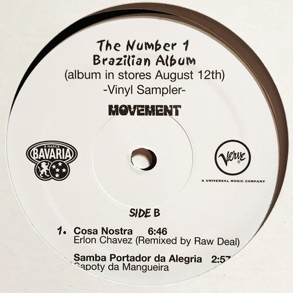Various : The Number 1 Brazilian Album (12", Promo, Smplr)