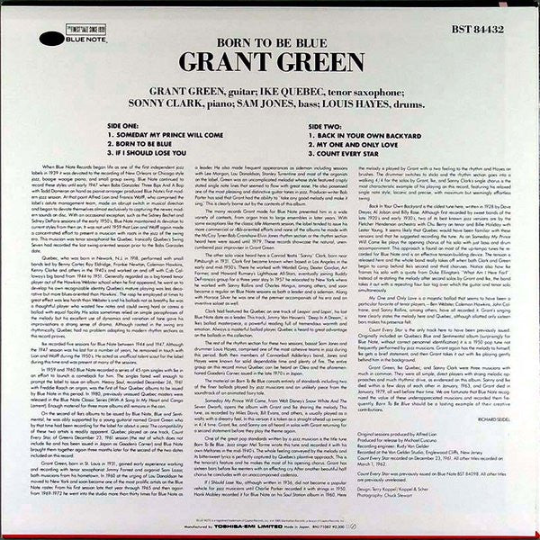 Grant Green : Born To Be Blue (LP, Album, RM)