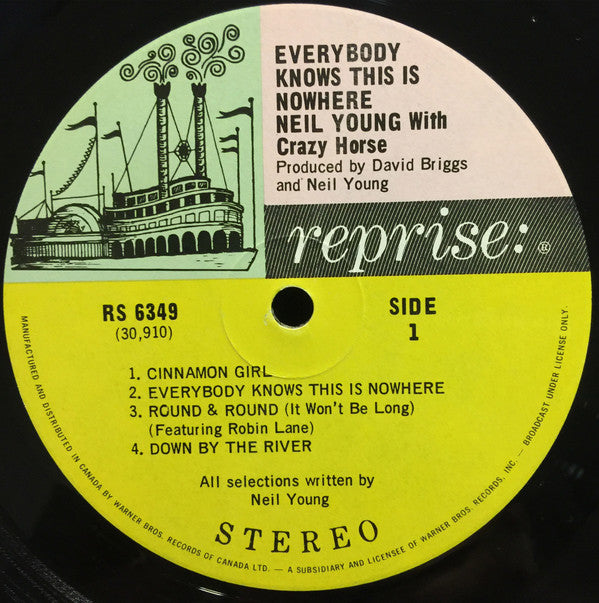 Neil Young With Crazy Horse : Everybody Knows This Is Nowhere (LP, Album, RE, Gat)