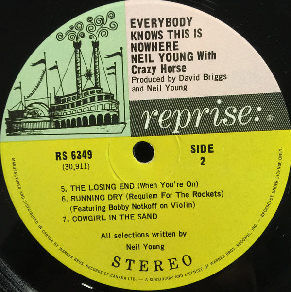Neil Young With Crazy Horse : Everybody Knows This Is Nowhere (LP, Album, RE, Gat)