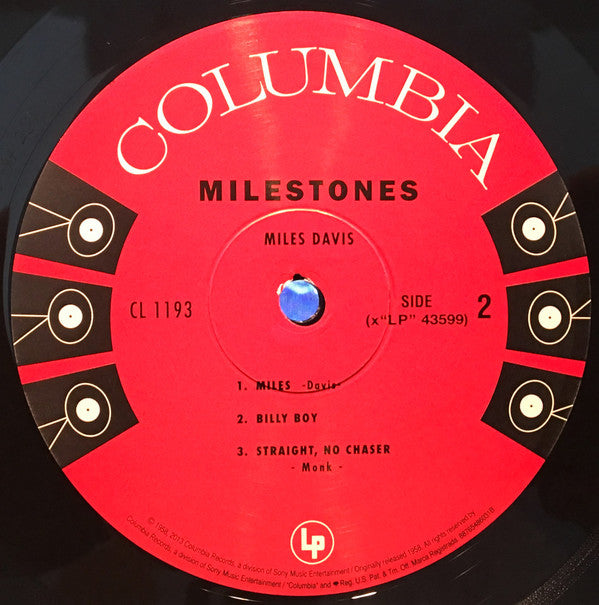 Miles Davis : Milestones (LP, Album, Mono, RE, RM, 180)