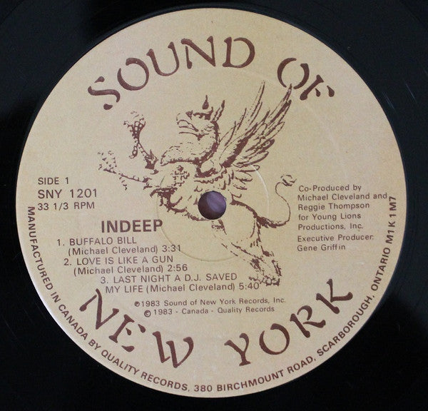 Indeep : Last Night A D.J. Saved My Life (LP, Album)