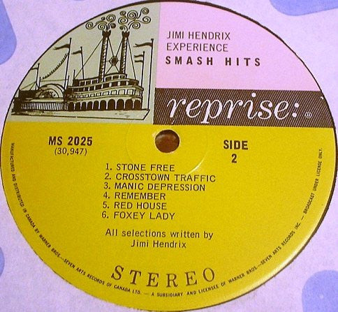The Jimi Hendrix Experience : Smash Hits (LP, Comp)
