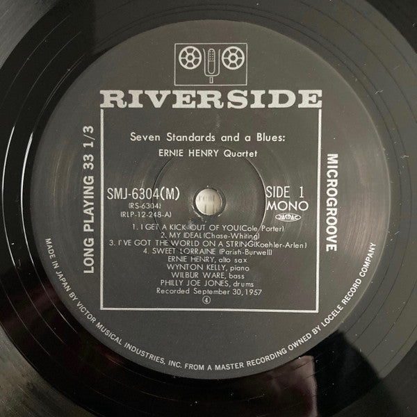 Ernie Henry Quartet : Seven Standards And A Blues (LP, Album, Mono, RE)