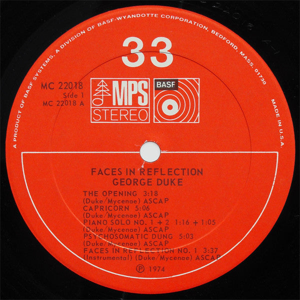 George Duke : Faces In Reflection (LP, Album)