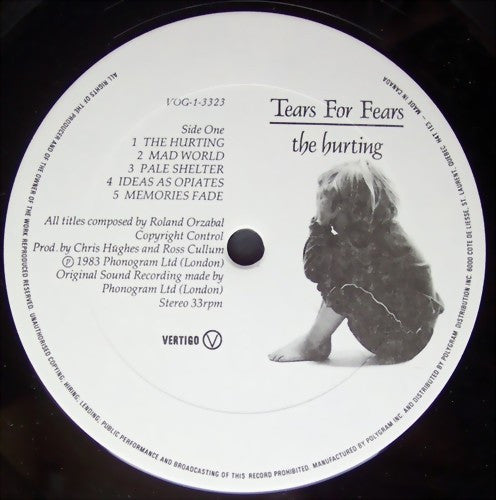 Tears For Fears : The Hurting (LP, Album, RE, Chi)