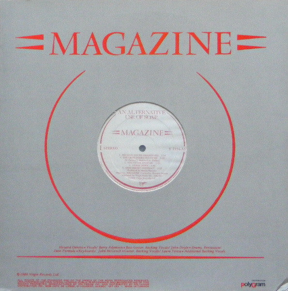 Magazine : An Alternative Use Of Soap (LP, Album)